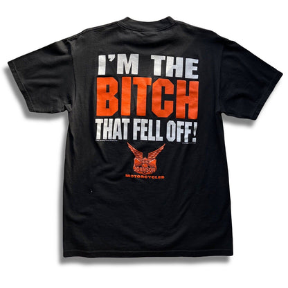Big Johnson Motorcycles Biker Shirt. Bourbon St. New Orleans. Adult. Black - thriftgoblin