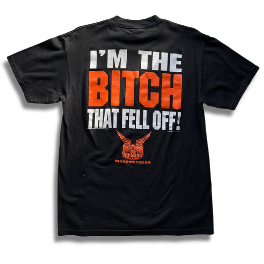 Big Johnson Motorcycles Biker Shirt. Bourbon St. New Orleans. Adult. Black - thriftgoblin