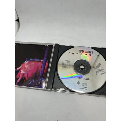 Black Sabbath – Paranoid CD 1990 Warner Bros Reissue Heavy Metal Classic Album - thriftgoblin