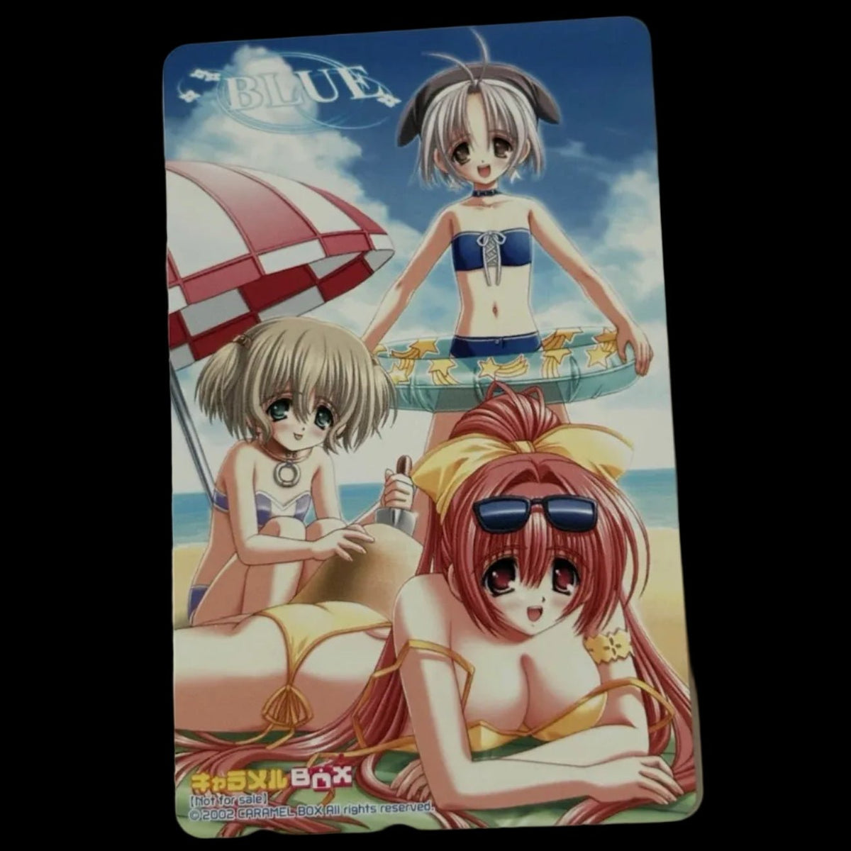 BLUE Mizuho Kirishima Mirina Hazuki Unused Telephone Card (Teleca) - Thrift GoblinTrading Card