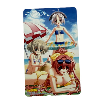 BLUE Mizuho Kirishima Mirina Hazuki Unused Telephone Card (Teleca) - Thrift GoblinTrading Card