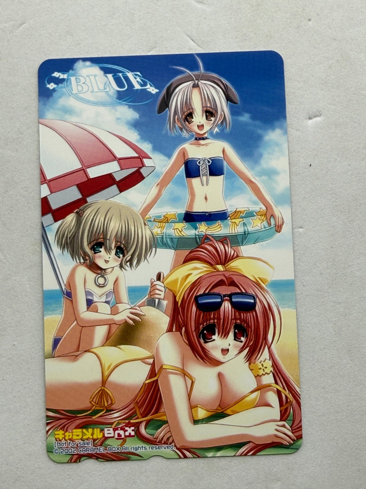 BLUE Mizuho Kirishima Mirina Hazuki Unused Telephone Card (Teleca) - Thrift GoblinTrading Card