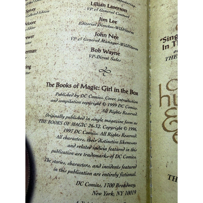 Books of Magic Girl in the Box Book 5 DC Vertigo TPB 1999 Rieber Gross Gaiman - thriftgoblin