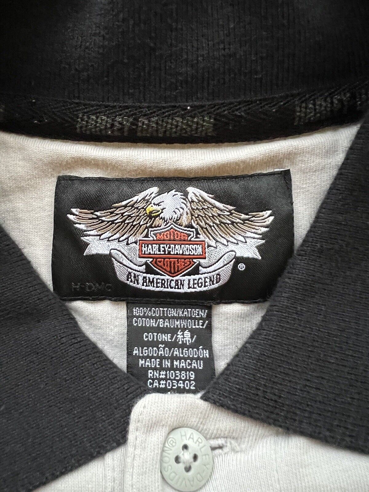 Bowler Harley Davidson Established 1903 Polo Shirt Men's Size Large SS Clean Fit - thriftgoblin