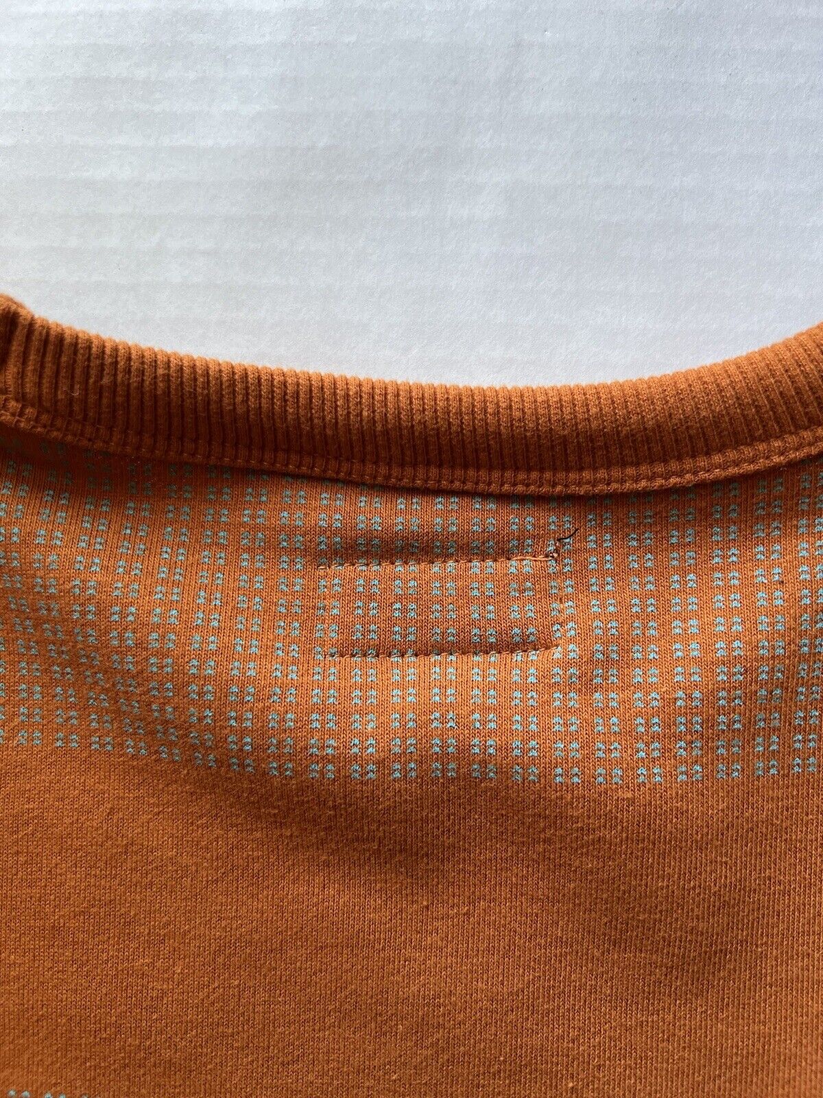 Brixton Sweatshirt Men L Orange Pullover Long Sleeve Round Neck Recycled Cotton - thriftgoblin