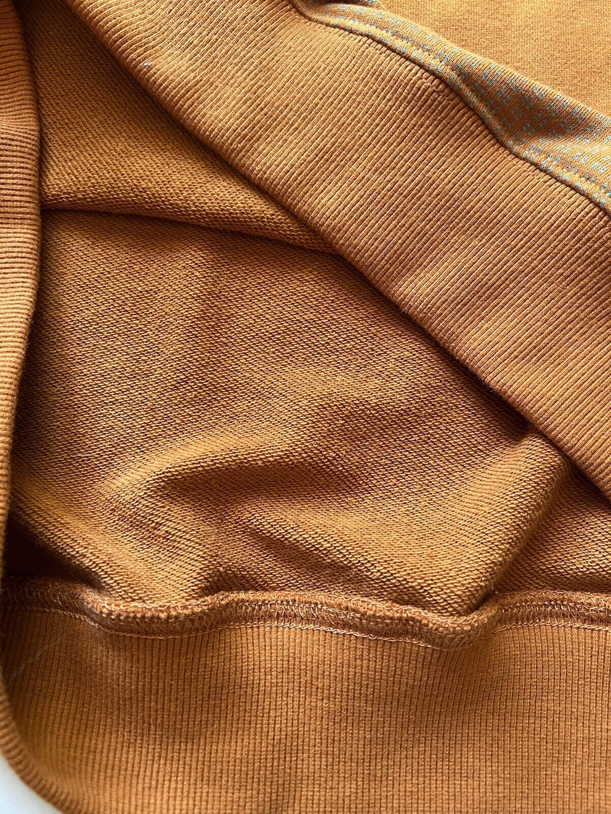 Brixton Sweatshirt Men L Orange Pullover Long Sleeve Round Neck Recycled Cotton - thriftgoblin