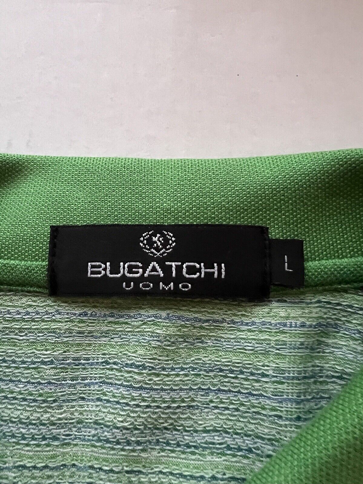 Bugatchi Men’s Green St. Patrick 4 Leaf Clover Polo Uomo Short Sleeve - thriftgoblin