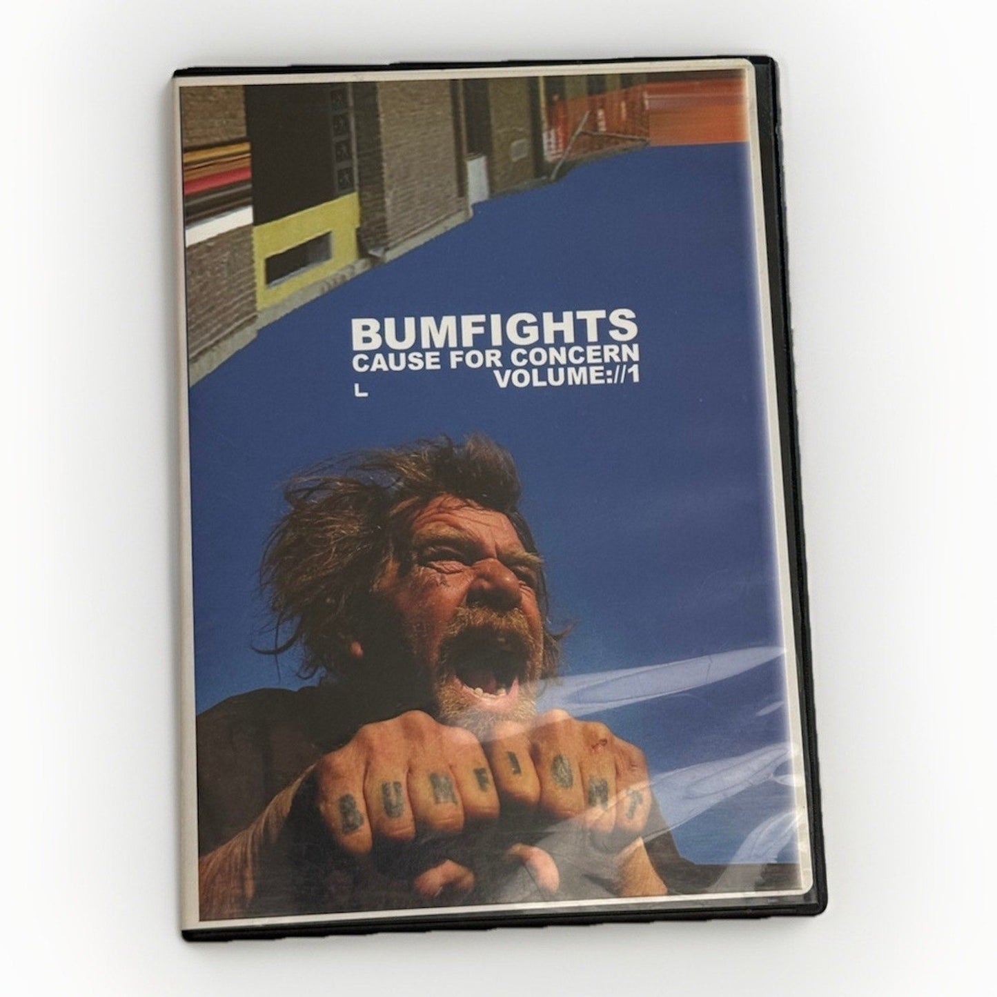 Bumfights Cause for Concern Volume 1 DVD 2001 Original Pressing Rare OOP Jackass - thriftgoblin
