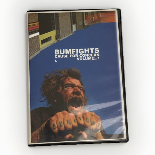 Bumfights Cause for Concern Volume 1 DVD 2001 Original Pressing Rare OOP Jackass - thriftgoblin