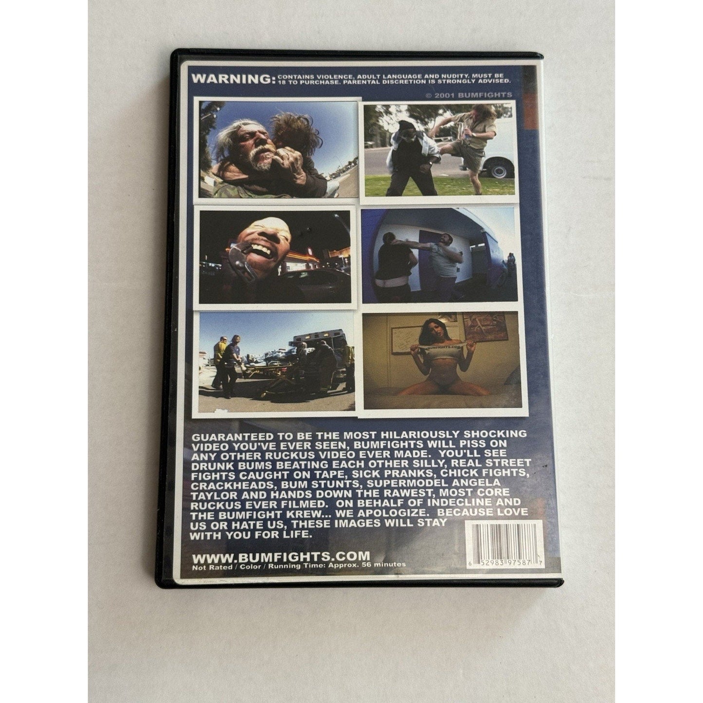 Bumfights Cause for Concern Volume 1 DVD 2001 Original Pressing Rare OOP Jackass - thriftgoblin