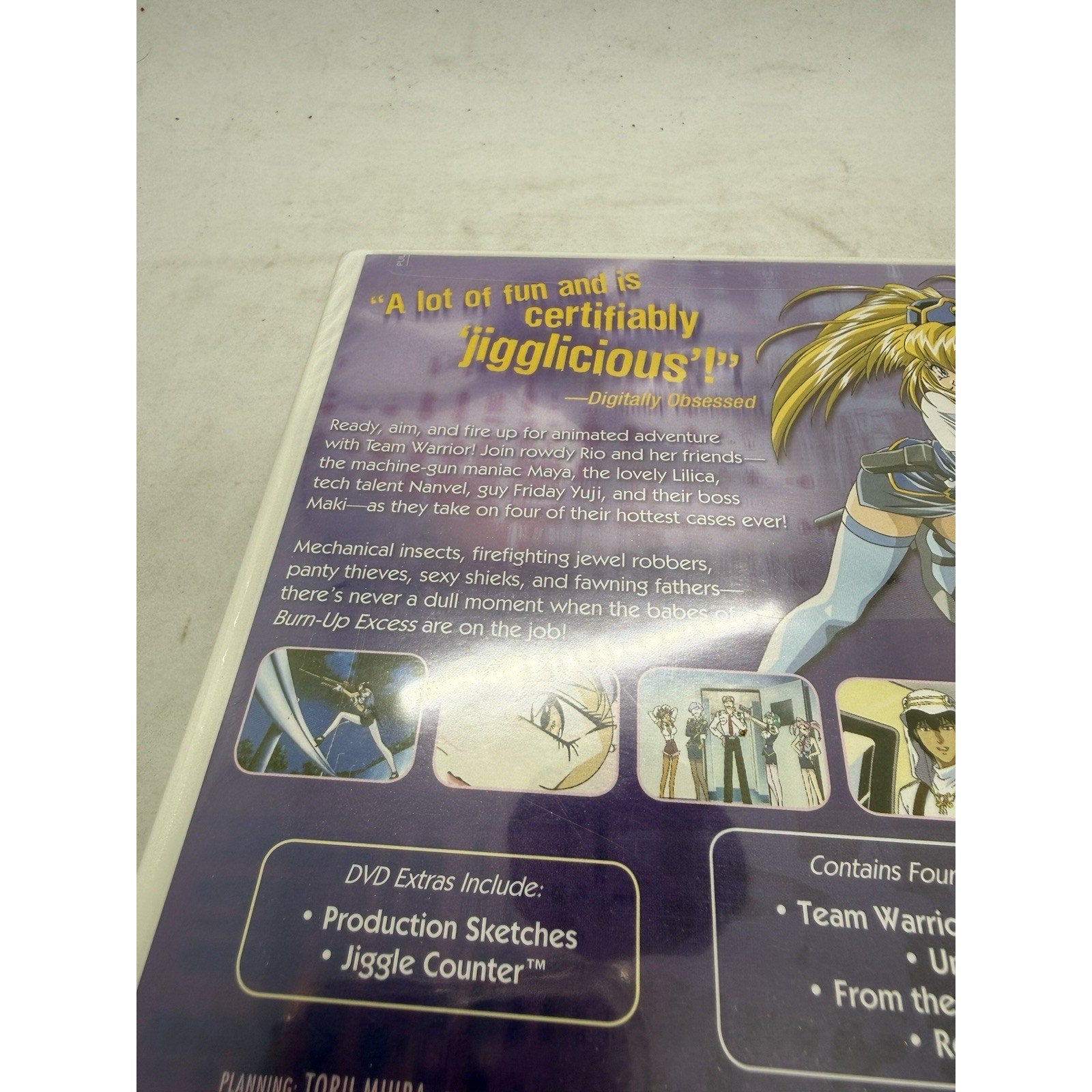 Burn - Up Excess Vol. 1 (2005 ADV Films DVD, Anime, Team Warrior, Jiggle Counter) - thriftgoblin