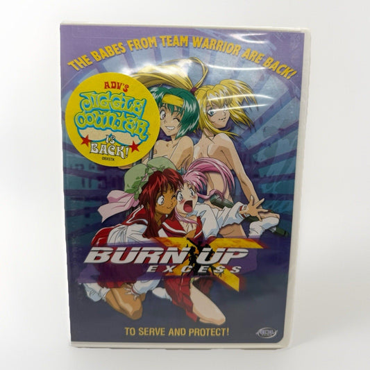 Burn - Up Excess Vol. 1 (2005 ADV Films DVD, Anime, Team Warrior, Jiggle Counter) - thriftgoblin