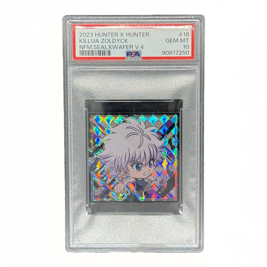 2023 HUNTER X HUNTER KILLUA ZOLDYCK #18 NFM SEAL WAFER V 4 PSA 10 GEN-Mint Gon