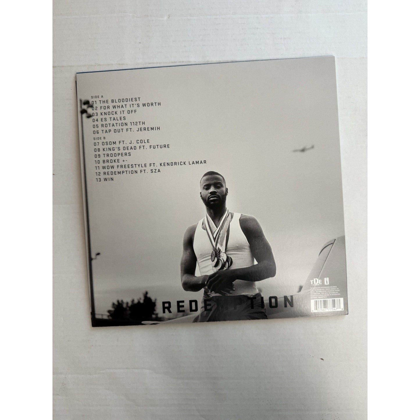 Jay Rock Redemption Vinyl LP Signed Autograph TDE Interscope Hip Hop 2018 Kdot