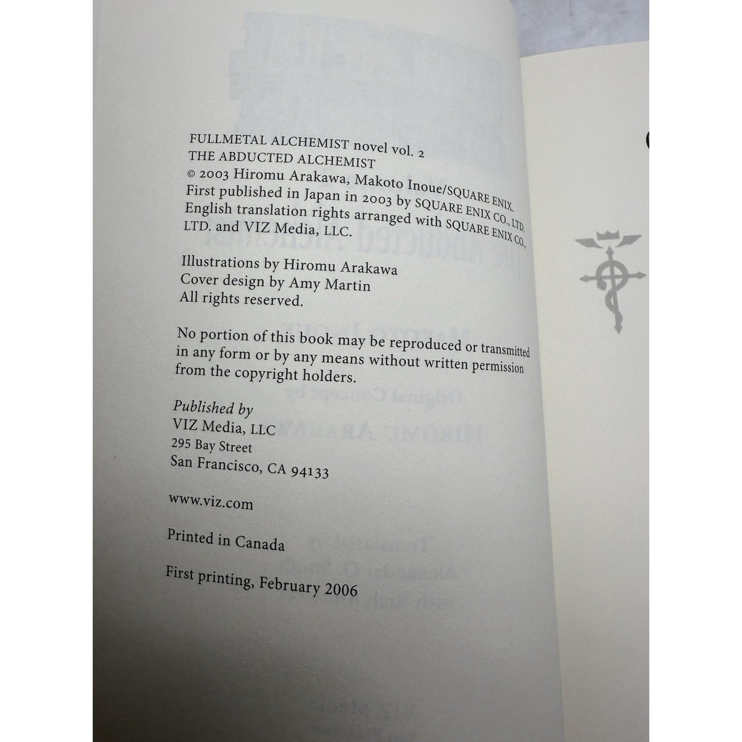Fullmetal Alchemist - The Abducted Alchemist- Light Novel - Volume 2