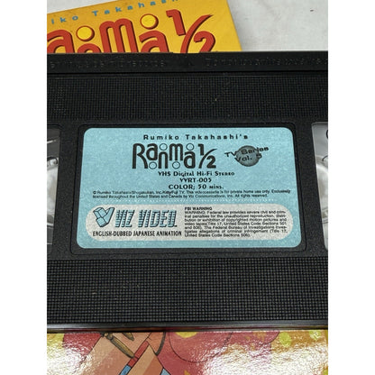 Ranma 1/2 TV Series Vol 5 VHS Viz Video Rumiko Takahashi Anime English Dub