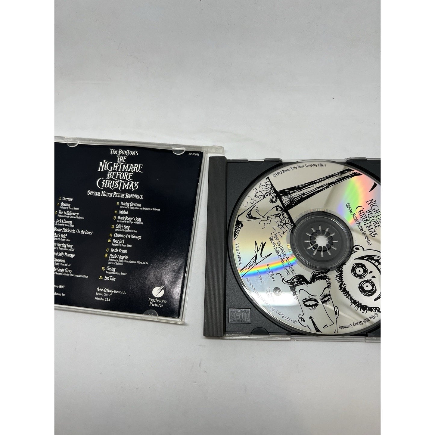 Nightmare Before Christmas Soundtrack CD Disney Danny Elfman Tim Burton