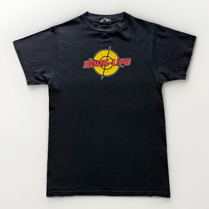 Vintage Hook-Ups Target Logo Black T-Shirt Size S 100% Cotton Skate Streetwear