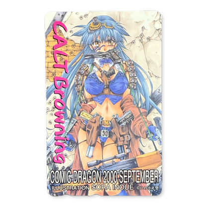 Calt Browning Comic Dragon September 2000 Sora Inoue Unused Japanese Telephone Card (Teleca) - Thrift GoblinTelephone Card