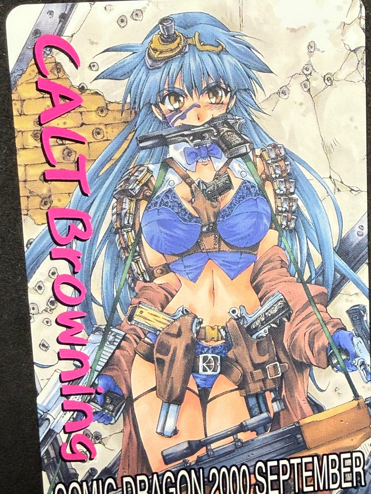 Calt Browning Comic Dragon September 2000 Sora Inoue Unused Japanese Telephone Card (Teleca) - Thrift GoblinTelephone Card