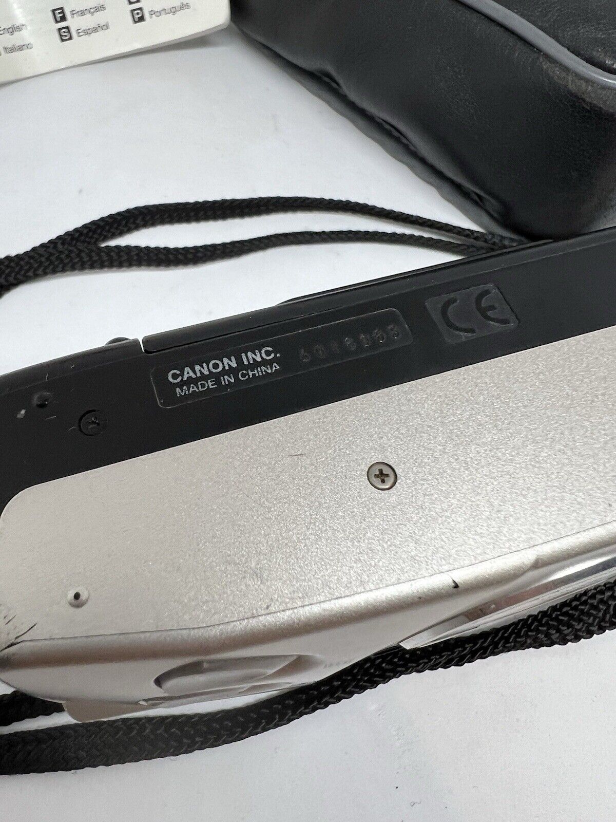 Canon Sure Shot 85 Zoom Date SAF 35mm Point & Shoot Film Camera With Bag Manual - thriftgoblin