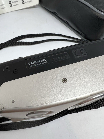 Canon Sure Shot 85 Zoom Date SAF 35mm Point & Shoot Film Camera With Bag Manual - thriftgoblin