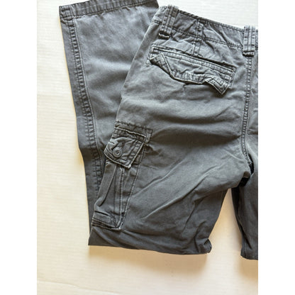 Old Navy Men’s Slim Fit Cargo Pants Gray Size 30x32 Utility Pocket y2k indie