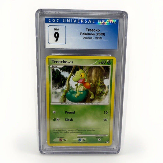 CGC MINT 9 Treecko 79/99 - Arceus - Pokemon Card Low Pop TCG PSA Graded - thriftgoblin