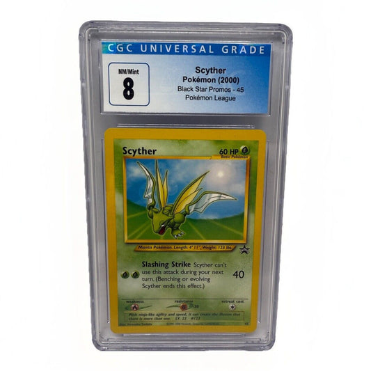 CGC Scyther WOTC Black Star Promos 45 League Pokemon Card PSA 8 NM/MINT PSA TCG - thriftgoblin