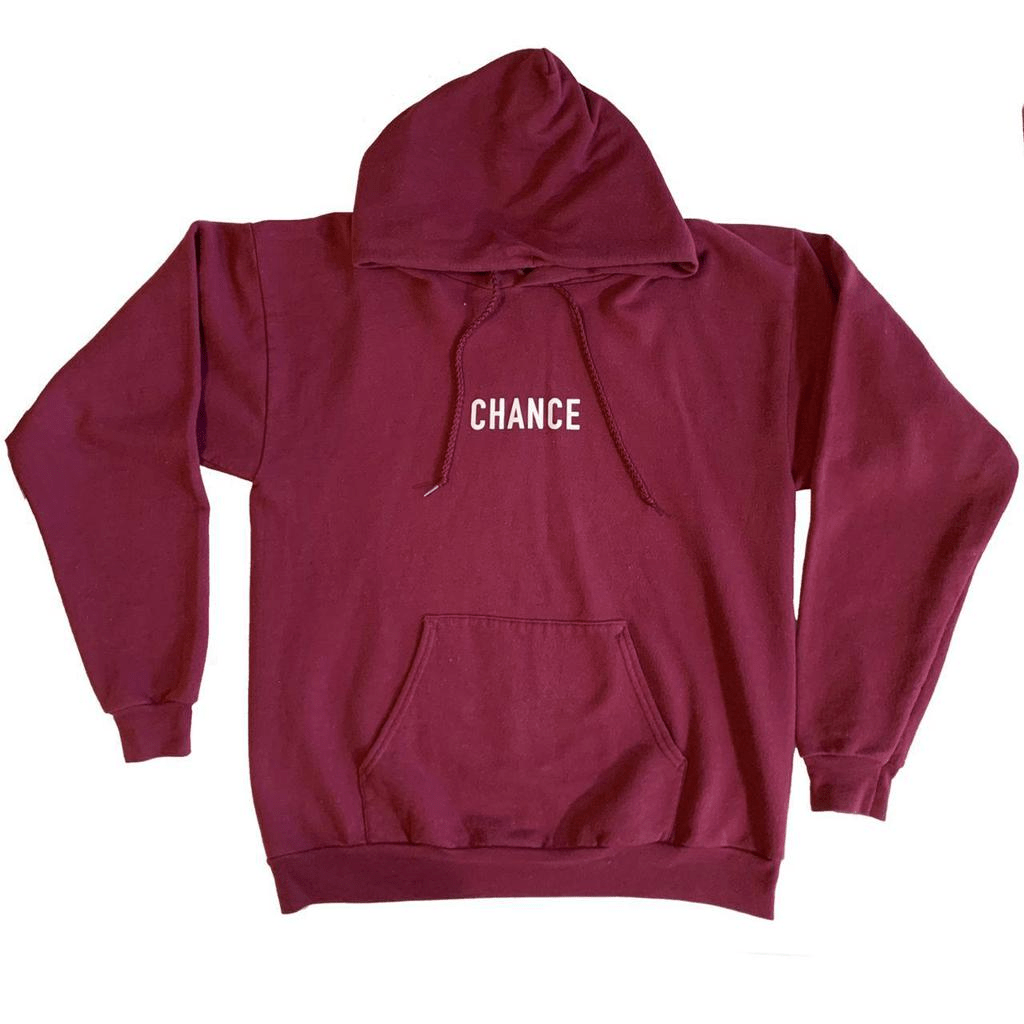 Chance The Rapper Hoodie Sweatshirt Mens Medium Red 3 Three - thriftgoblin