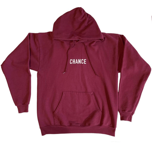 Chance The Rapper Hoodie Sweatshirt Mens Medium Red 3 Three - thriftgoblin