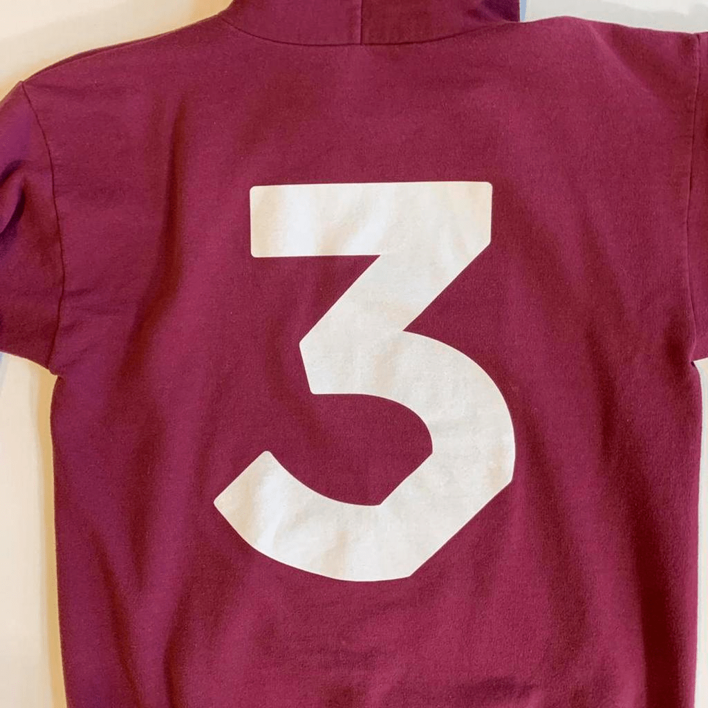 Chance The Rapper Hoodie Sweatshirt Mens Medium Red 3 Three - thriftgoblin