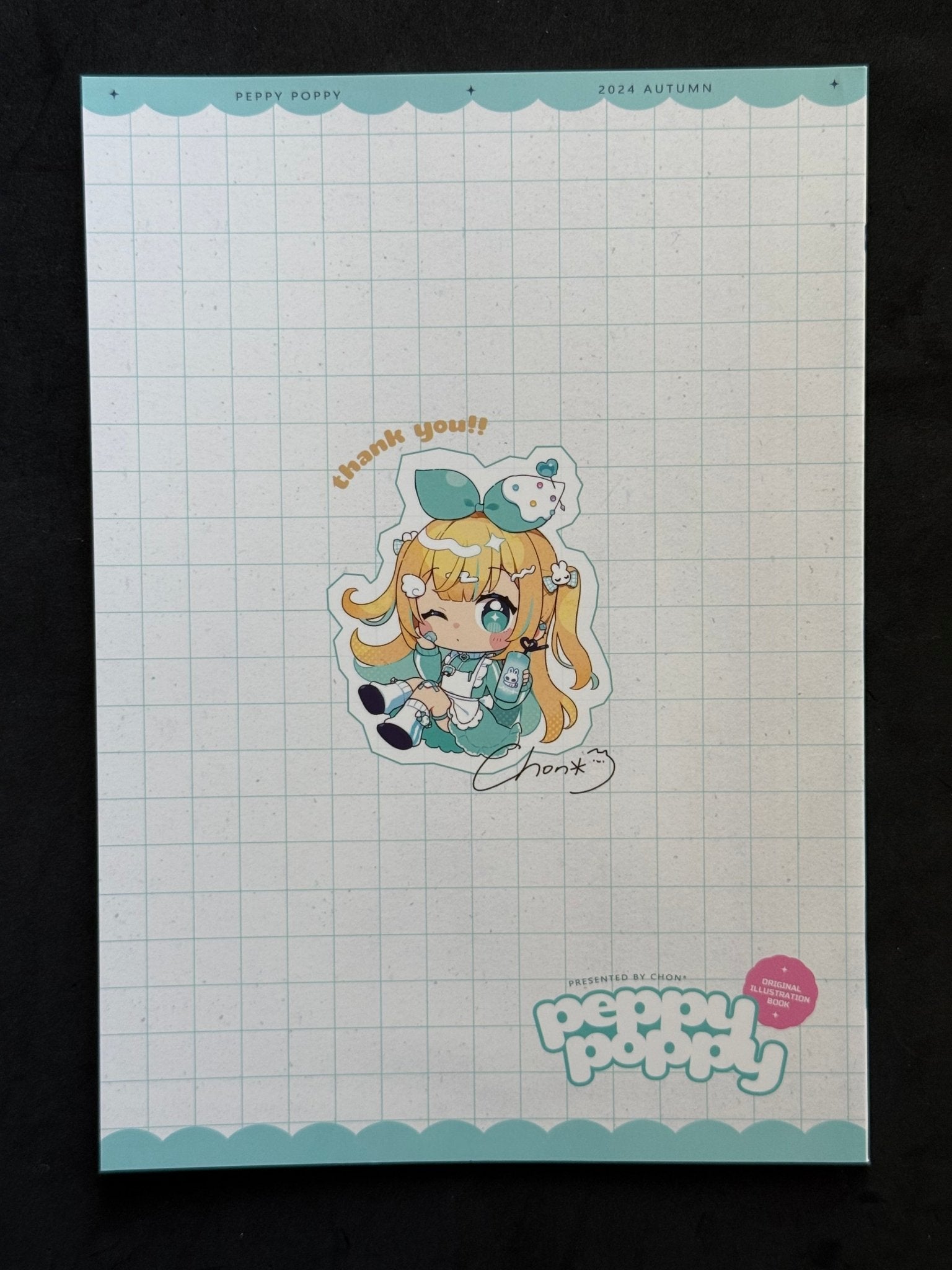 CHON* Peppy Poppy Original Illustration Artbook Doujin Comitia 150 2024 B5 - thriftgoblinArt Book