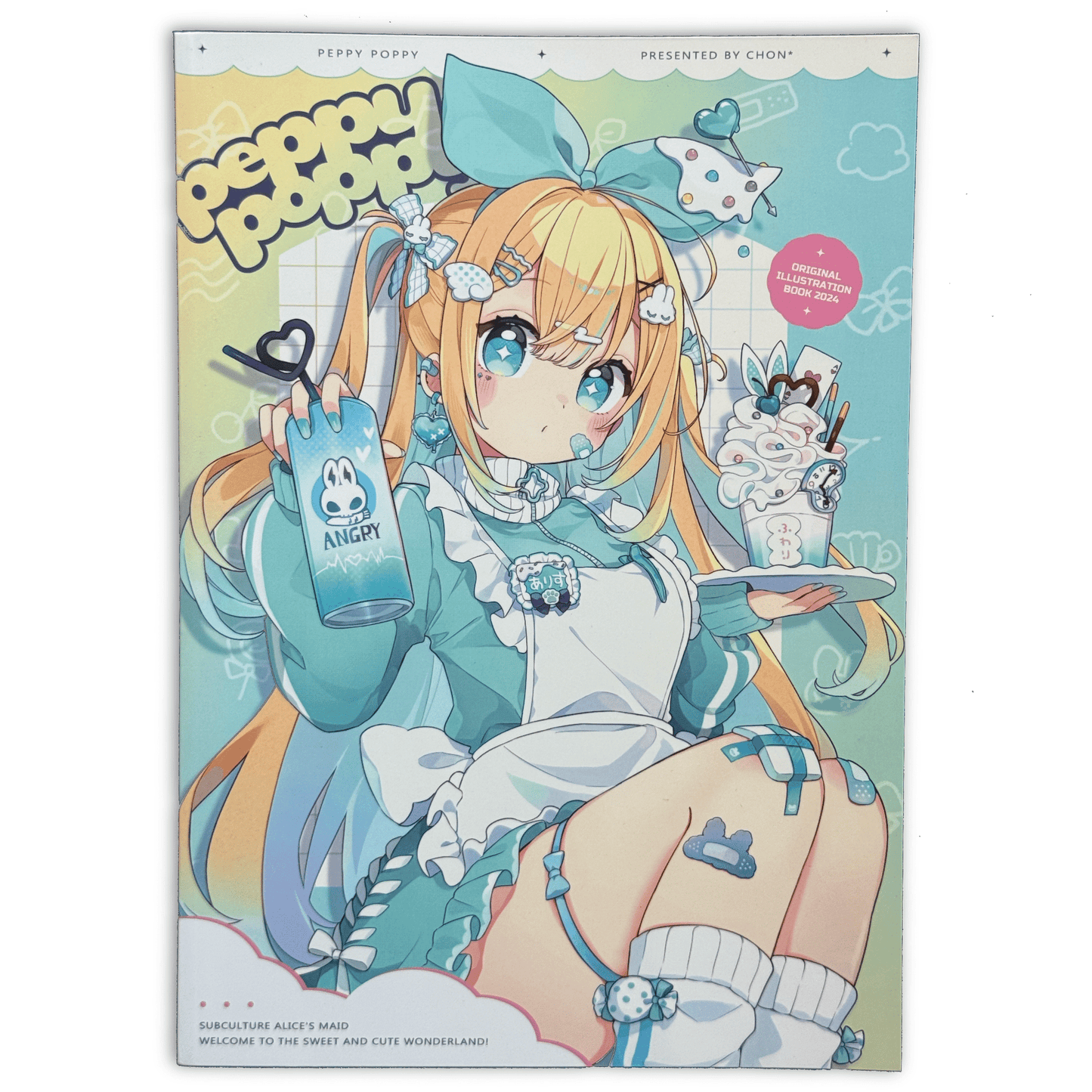 CHON* Peppy Poppy Original Illustration Artbook Doujin Comitia 150 2024 B5 - thriftgoblinArt Book