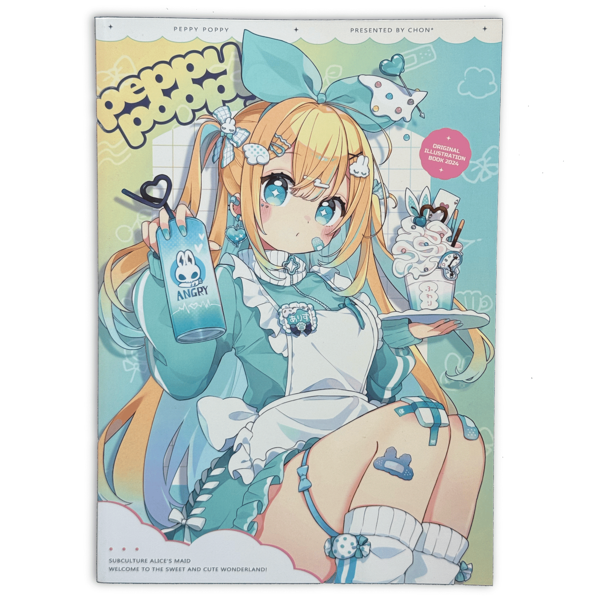 CHON* Peppy Poppy Original Illustration Artbook Doujin Comitia 150 2024 B5 - thriftgoblinArt Book