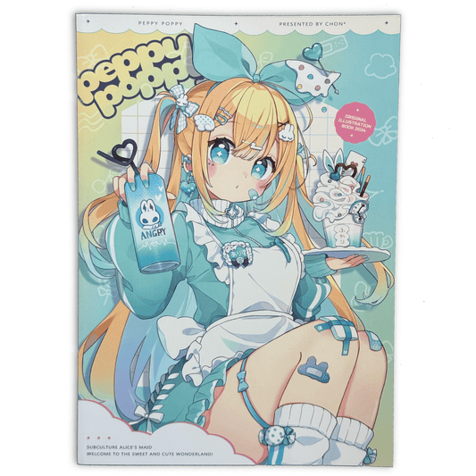 CHON* Peppy Poppy Original Illustration Artbook Doujin Comitia 150 2024 B5 - thriftgoblinArt Book