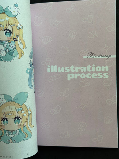 CHON* Peppy Poppy Original Illustration Artbook Doujin Comitia 150 2024 B5 - thriftgoblinArt Book