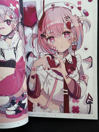 CHON* Peppy Poppy Original Illustration Artbook Doujin Comitia 150 2024 B5 - thriftgoblinArt Book