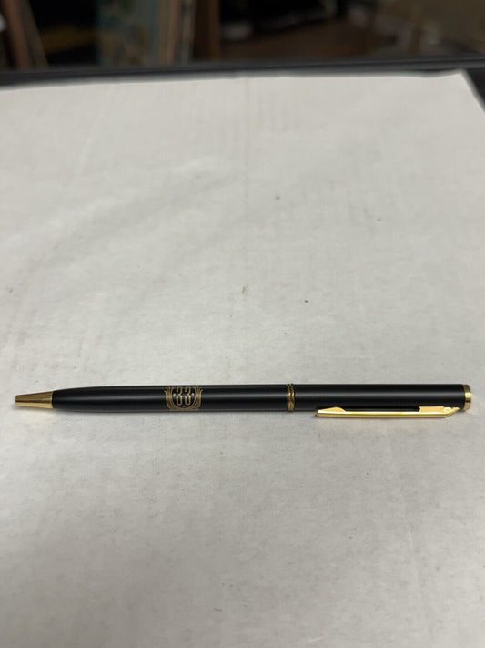 Club 33 Disney Set Of Disneyland Pen Ballpoint Retired Logo Black Gold Disneyana - thriftgoblin