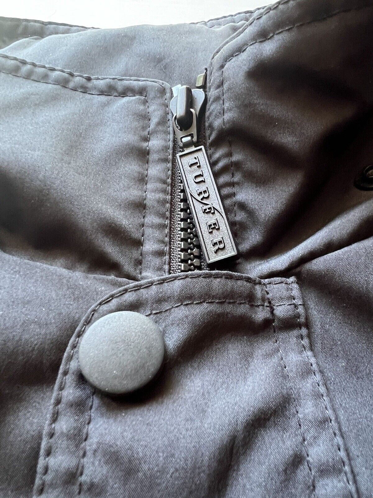 Club 33 Disneyland Turfer Zip Up Button Jacket Mens Small Black Disneyana Cast - thriftgoblin