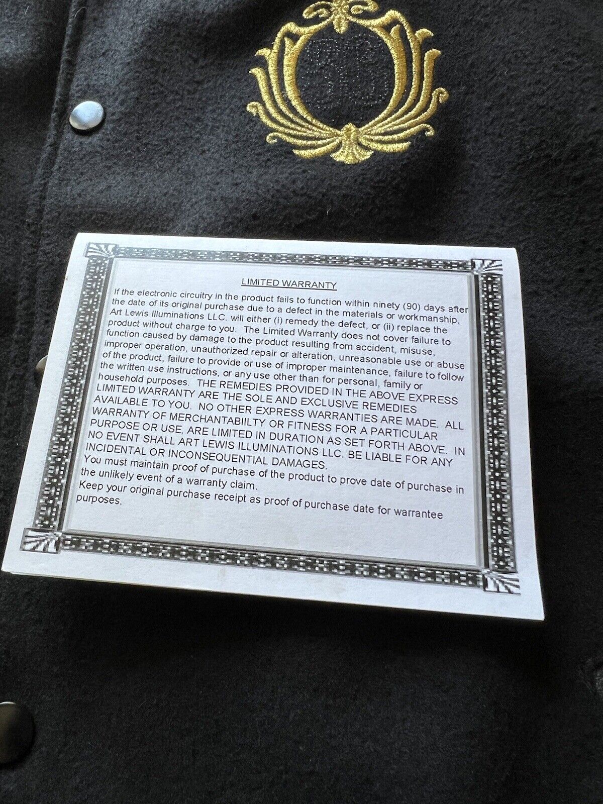 Club 33 Varsity Jacket. 50th Anniversary. Art Lewis Illuminations. One Of A Kind - thriftgoblin