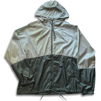 Columbia Men's Center Ridge Windbreaker XM0287 Size XL Hike. Green. Lightweight - thriftgoblin