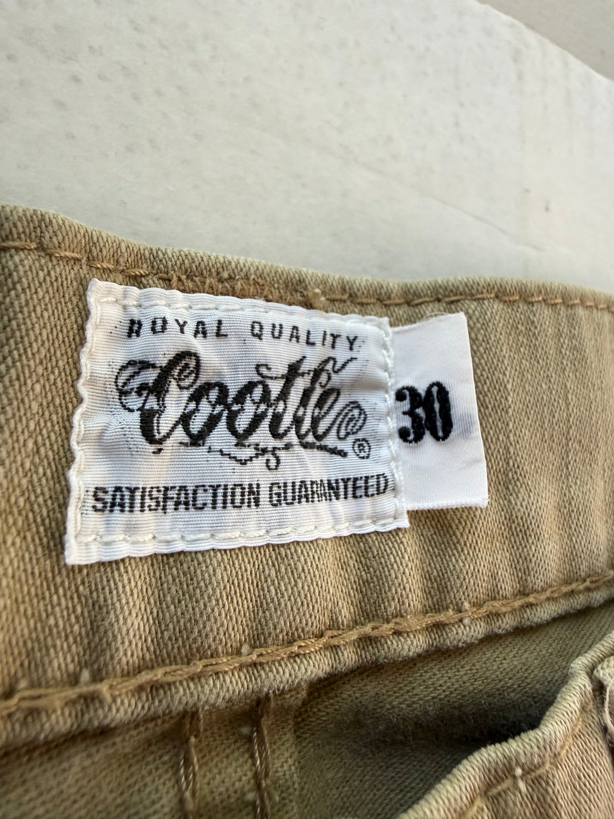 Cootie Productions Five Pocket Button Fly Slub Cotton Pants Tan Size 30 Japan - Thrift GoblinPants