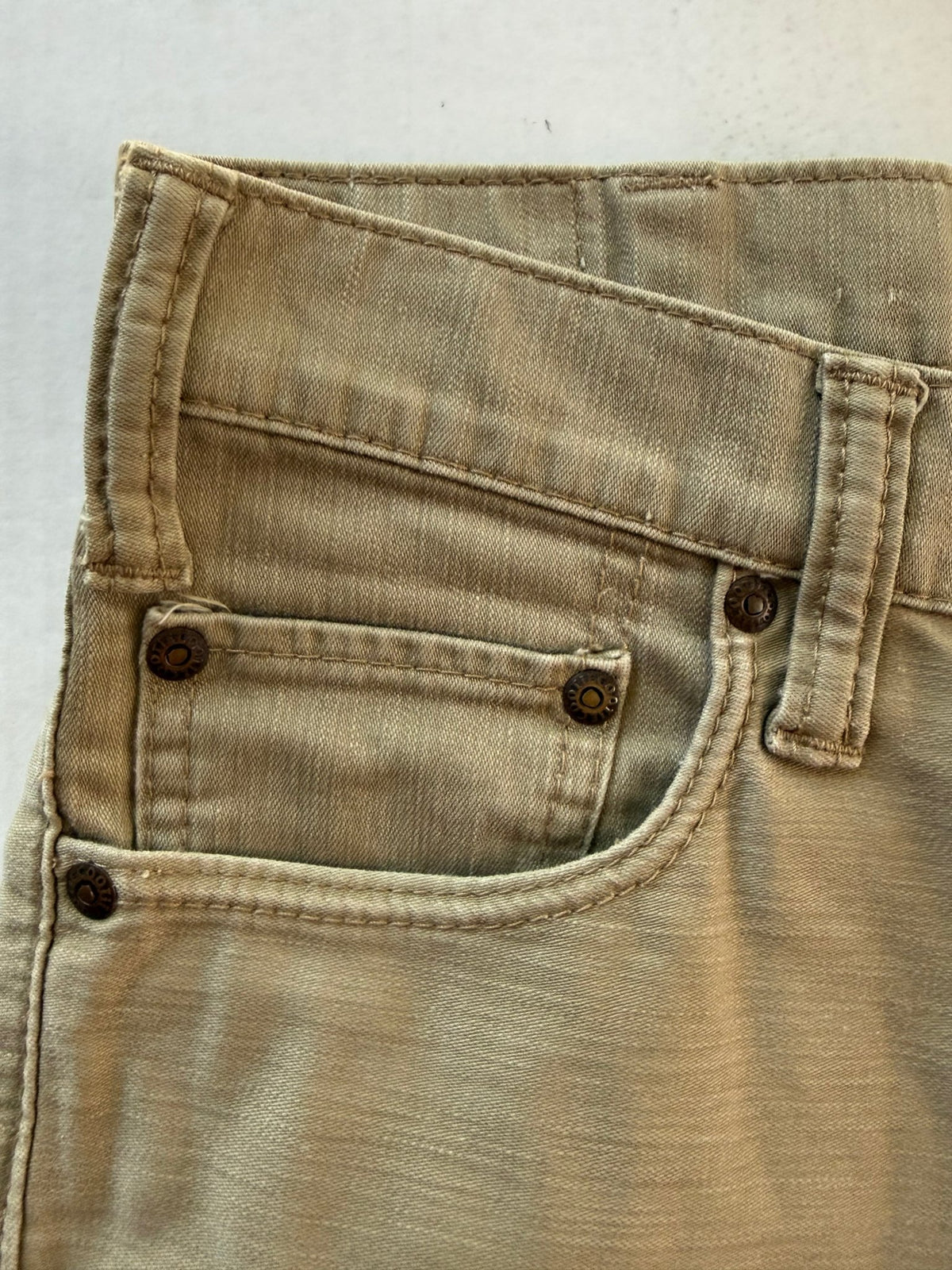 Cootie Productions Five Pocket Button Fly Slub Cotton Pants Tan Size 30 Japan - Thrift GoblinPants