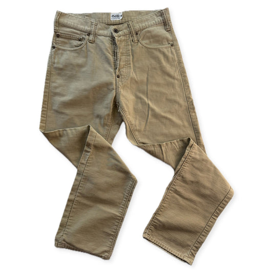 Cootie Productions Five Pocket Button Fly Slub Cotton Pants Tan Size 30 Japan - Thrift GoblinPants