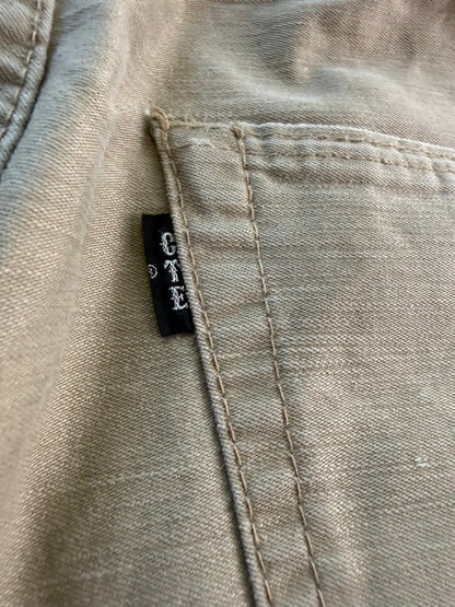 Cootie Productions Five Pocket Button Fly Slub Cotton Pants Tan Size 30 Japan - Thrift GoblinPants