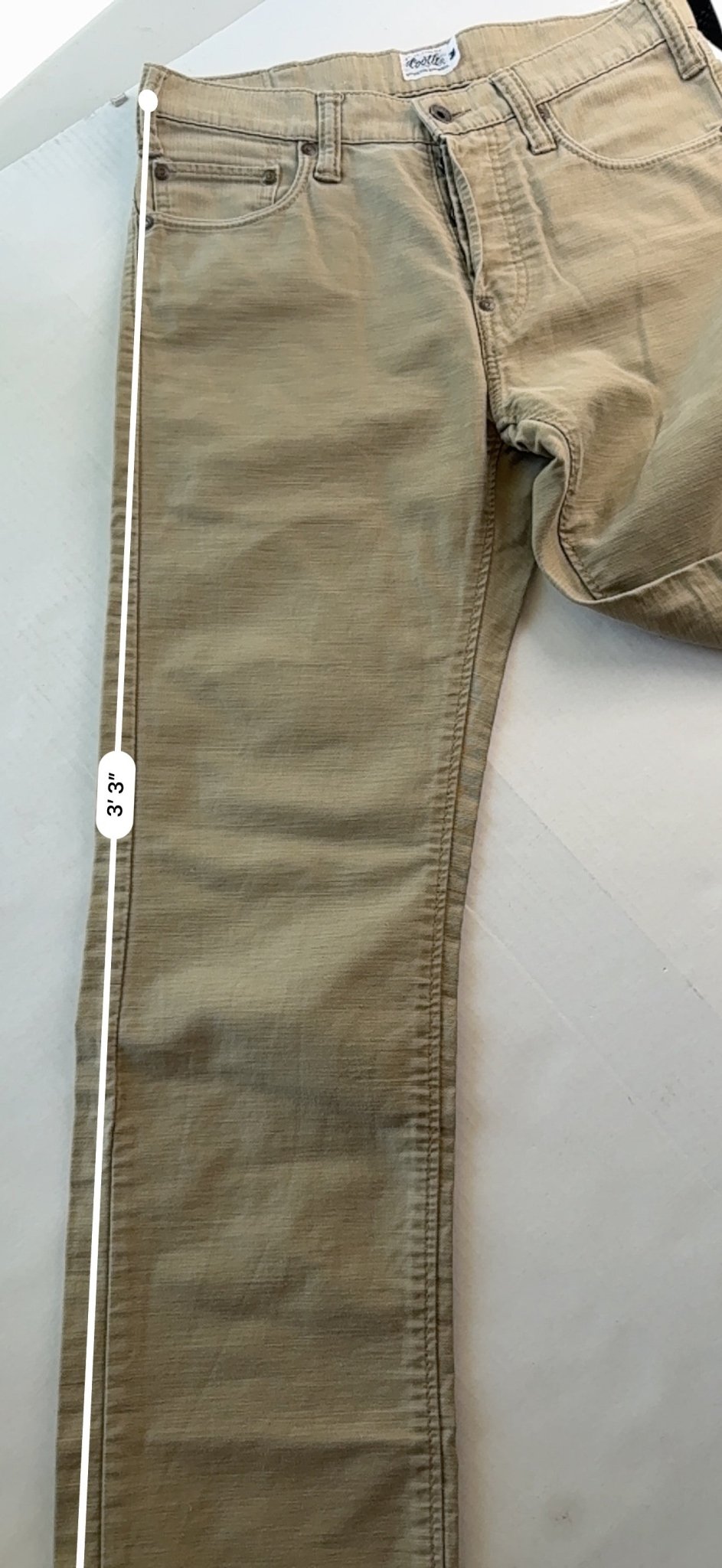 Cootie Productions Five Pocket Button Fly Slub Cotton Pants Tan Size 30 Japan - Thrift GoblinPants