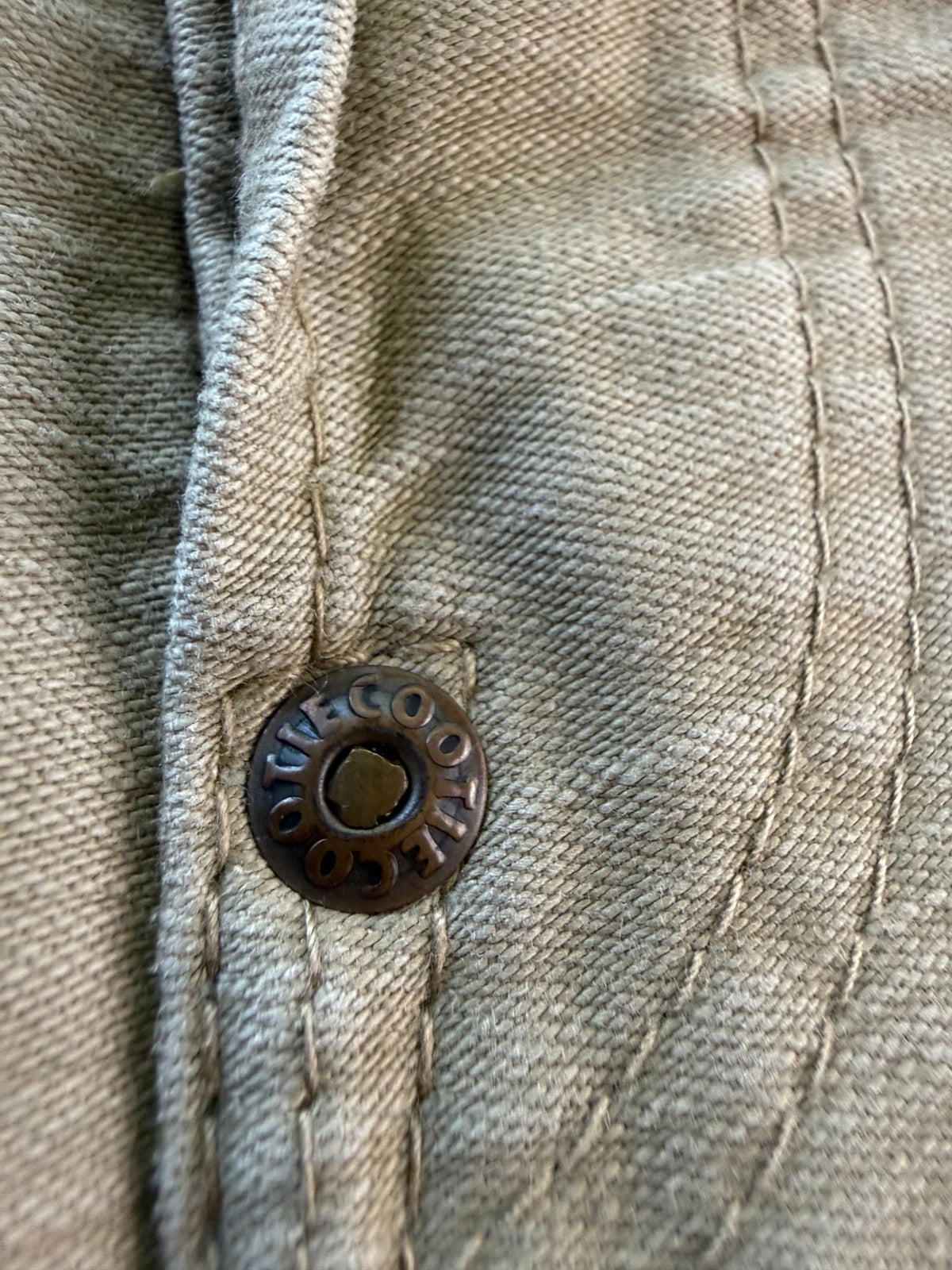 Cootie Productions Five Pocket Button Fly Slub Cotton Pants Tan Size 30 Japan - Thrift GoblinPants