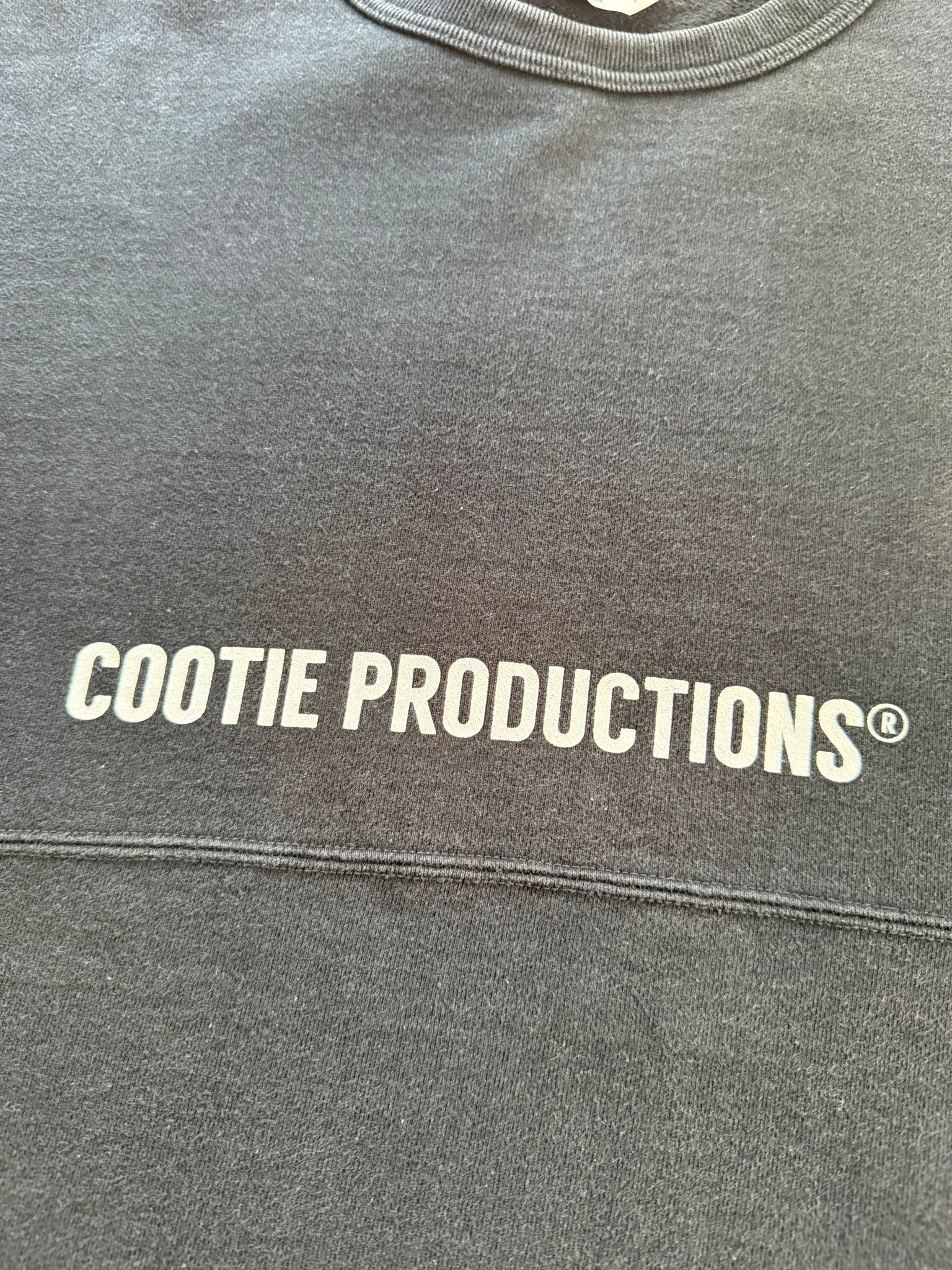 Cootie Productions Logo Crewneck Sweatshirt Washed Black M