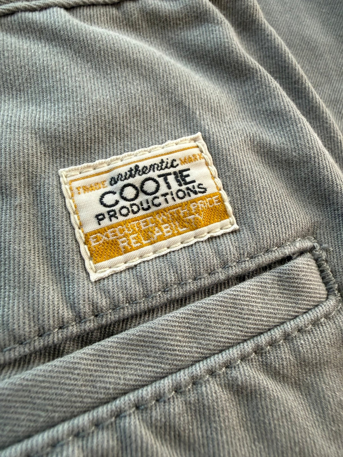 Cootie Productions MO164 Gray Work Pants Button Fly Size M Japan - Thrift GoblinPants